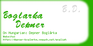 boglarka depner business card